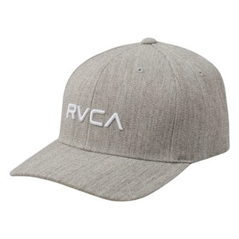 Men's RVCA Heather Gray Logo Flex Hat