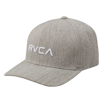 Men's RVCA Heather Gray Logo Flex Hat