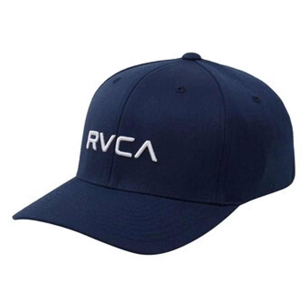 Men's RVCA Navy Logo Flex Hat