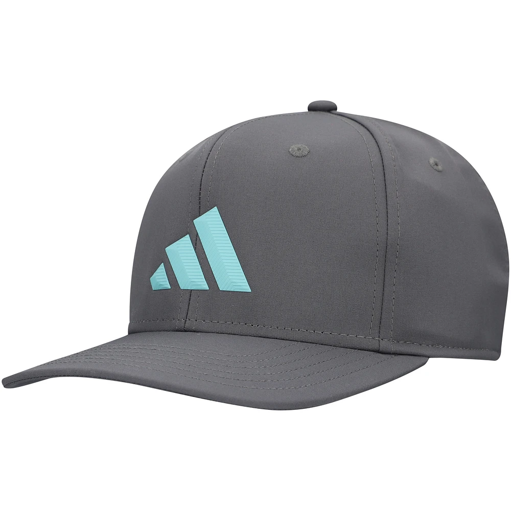 Men's adidas Gray 3-Bar AEROREADY Adjustable Hat