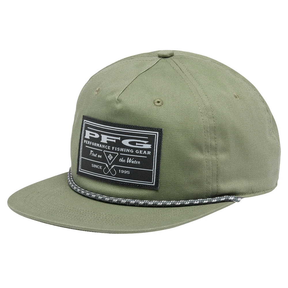 Men's Columbia Olive PFG Back Tack Snapback Hat
