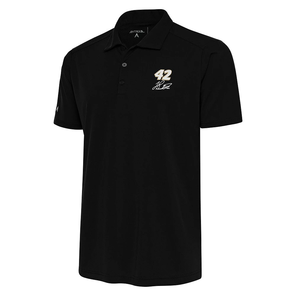 Men's Antigua Black John Hunter Nemechek Tribute Polo