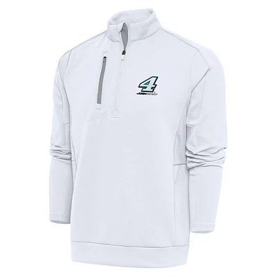Men's Antigua White Josh Berry Generation Quarter-Zip Pullover Top