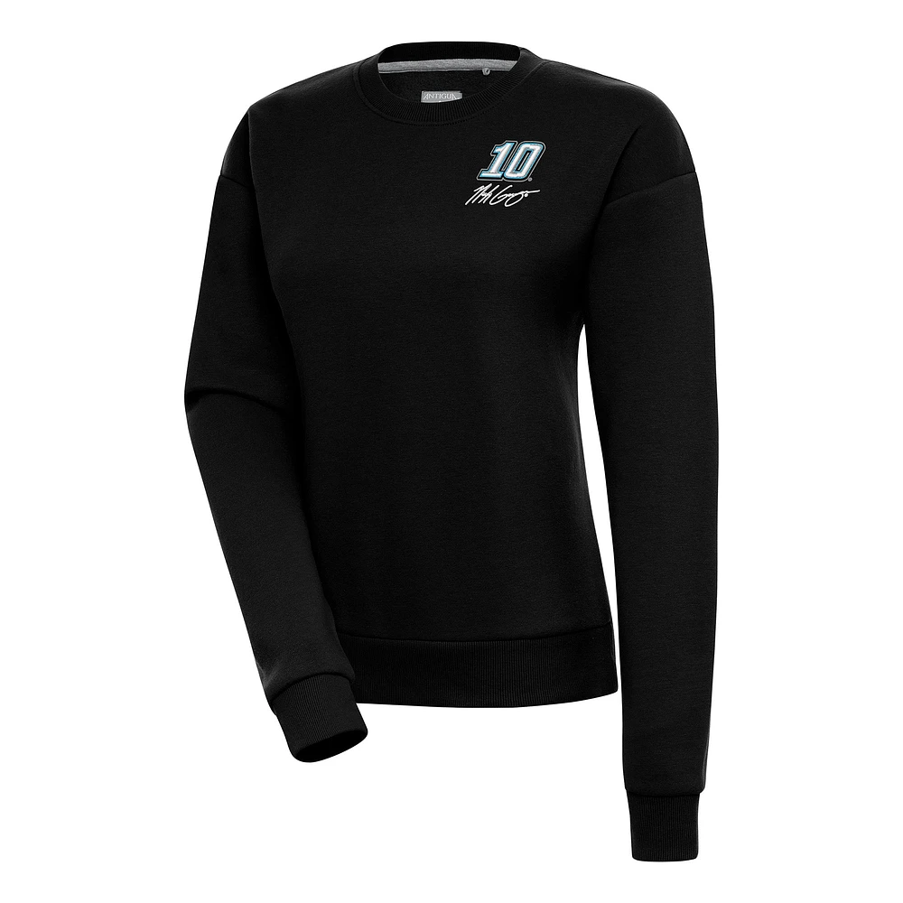 Women's Antigua Black Noah Gragson Victory Pullover Sweatshirt