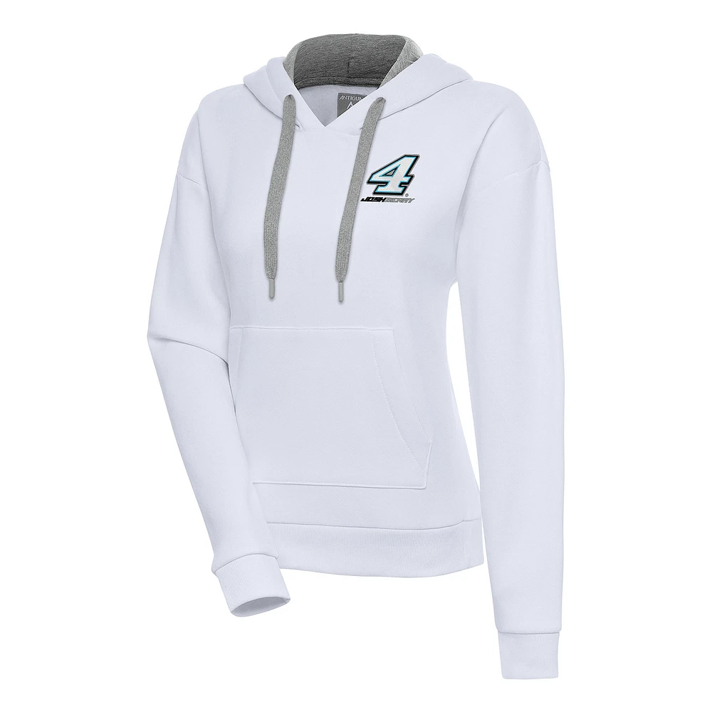 Women's Antigua White Josh Berry Victory Pullover Hoodie