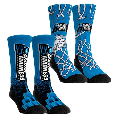 Youth Rock Em Socks 2024 NCAA Men's Basketball Tournament March Madness Two-Pack Crew Socks Set
