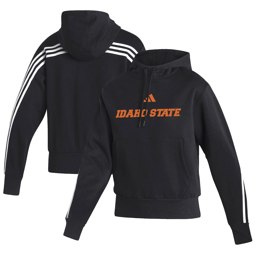Women's adidas Black Idaho State Bengals Sideline Fashion Pullover Hoodie