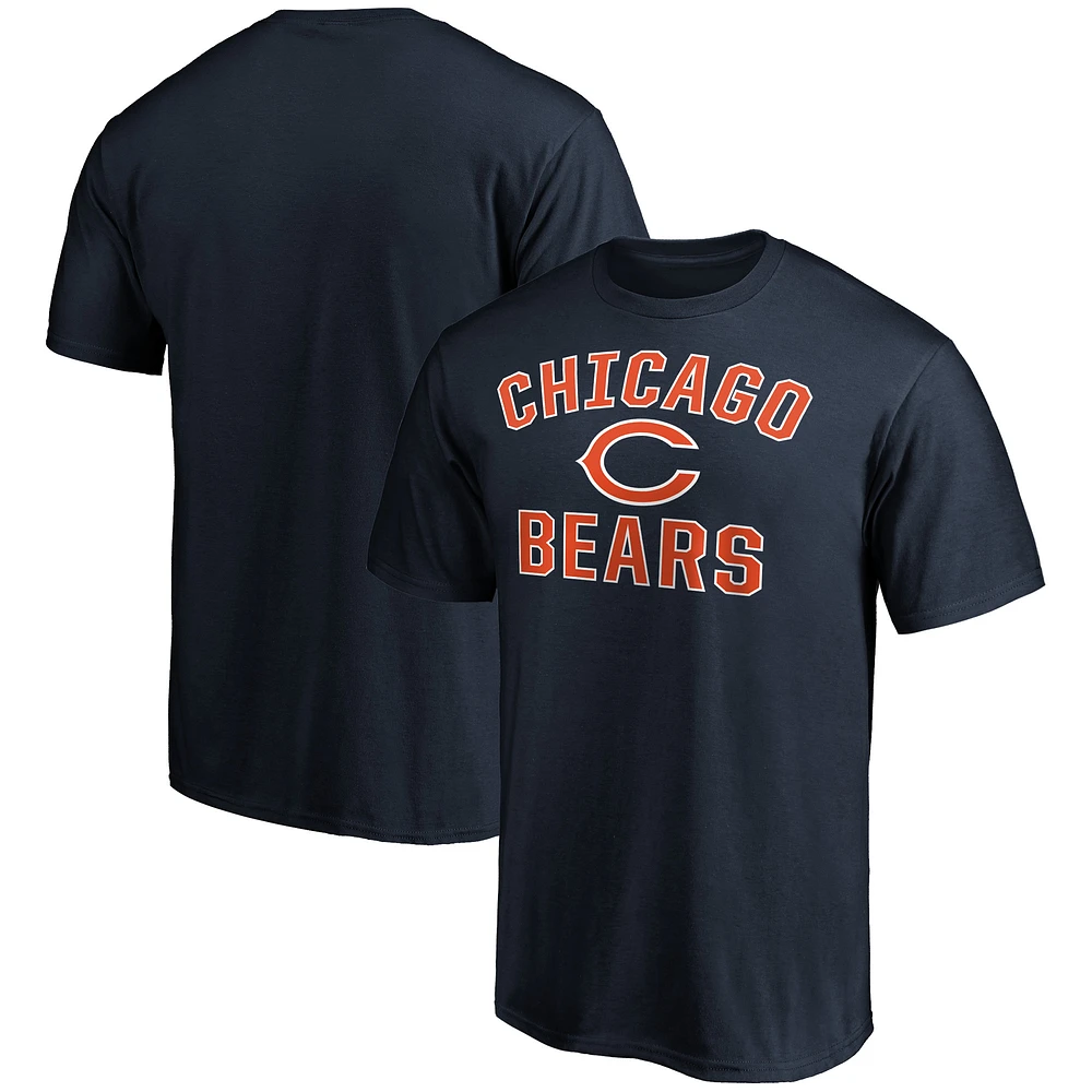 Men's Fanatics Navy Chicago Bears Victory Arch T-Shirt