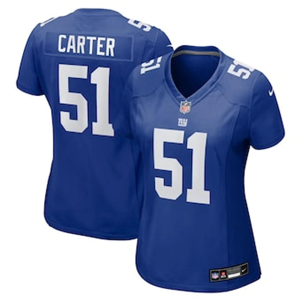 Women's Nike Abdul Carter Royal New York Giants First Round Pick Game Jersey