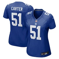 Women's Nike Abdul Carter Royal New York Giants First Round Pick Game Jersey