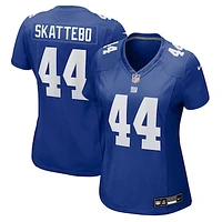 Women's Nike Cam Skattebo Royal New York Giants Team Game Player Jersey