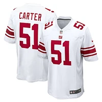 Men's Nike Abdul Carter White New York Giants First Round Pick Game Jersey