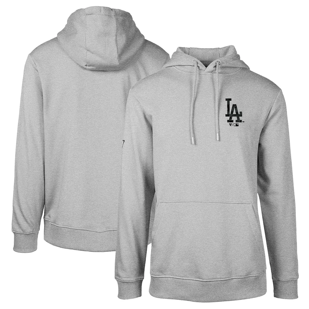 Men's Levelwear Gray Los Angeles Dodgers Podium Digital Camo Pullover Hoodie