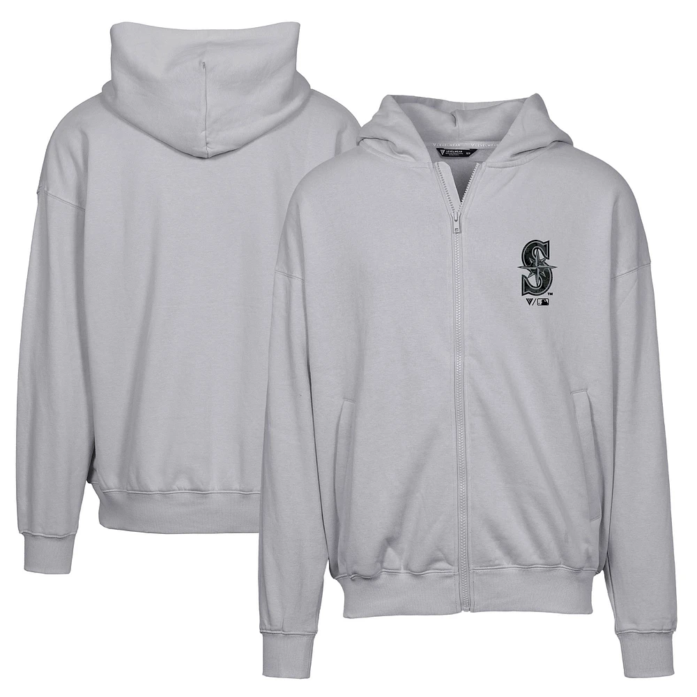 Men's Levelwear Seattle Mariners Uphill Digital Camo Full-Zip Hoodie