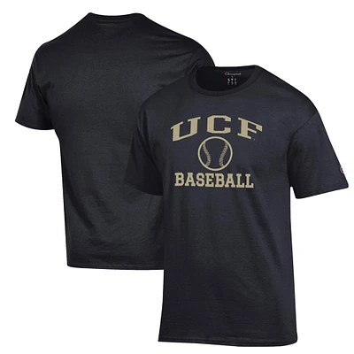 Men's Champion Black UCF Knights Icon Baseball T-Shirt