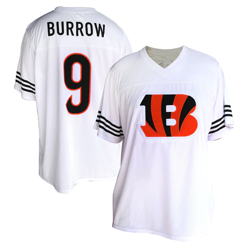 Women's Fanatics Joe Burrow White Cincinnati Bengals Plus Fashion Jersey