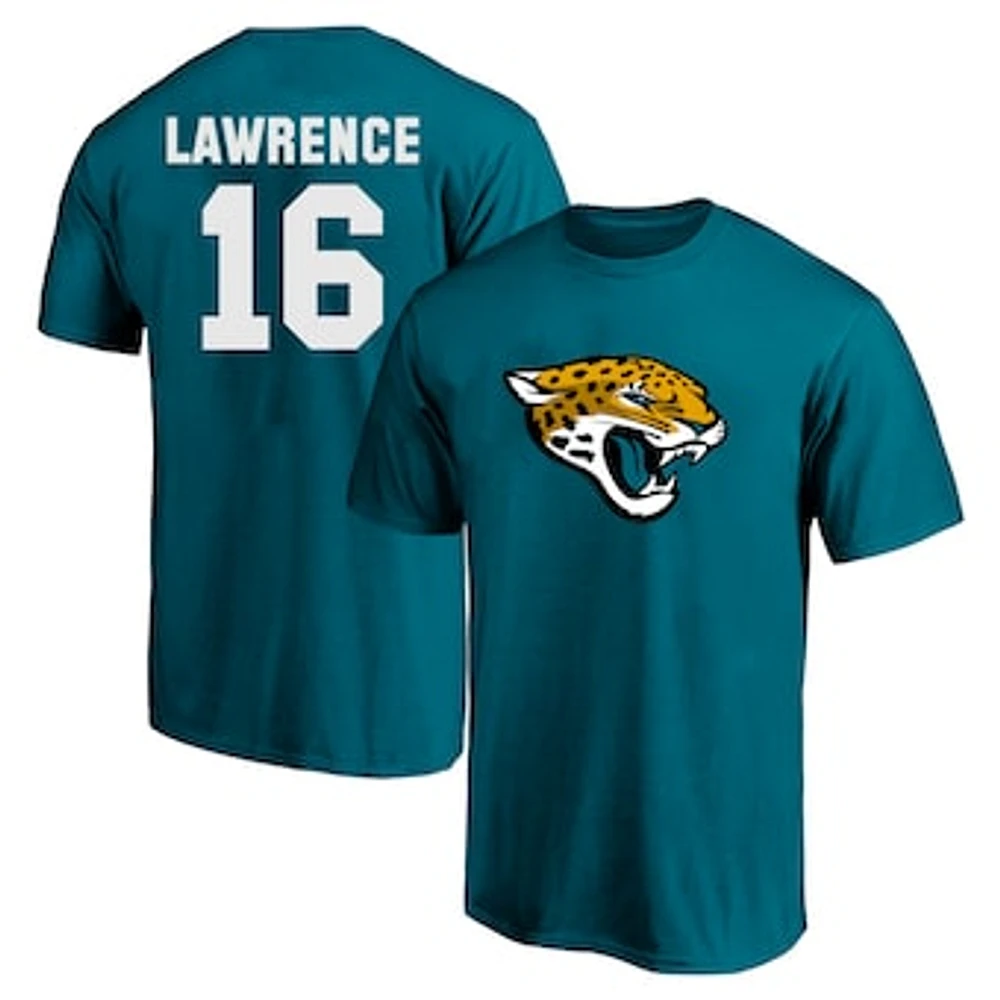 Men's Fanatics Trevor Lawrence Teal Jacksonville Jaguars Big & Tall Player Name Number T-Shirt
