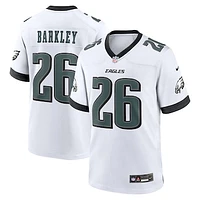 Men's Nike Saquon Barkley  White Philadelphia Eagles White Game Jersey