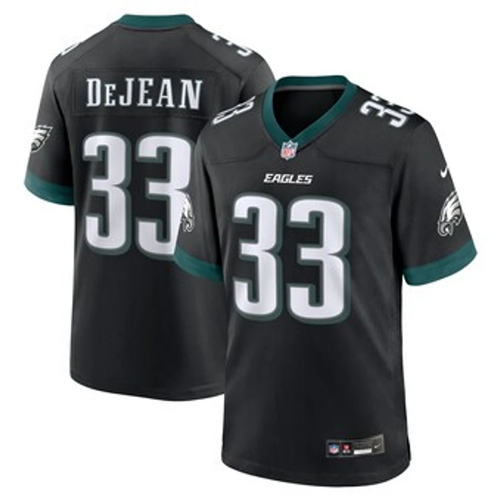 Men's Nike Cooper DeJean Black Philadelphia Eagles  Alternate Player Game Jersey