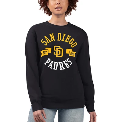 Women's G-III 4Her by Carl Banks San Diego Padres Team Logo Fleece Pullover Sweatshirt