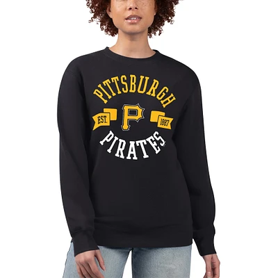 Women's G-III 4Her by Carl Banks Pittsburgh Pirates Team Logo Fleece Pullover Sweatshirt