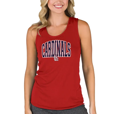 Women's Concepts Sport Red St. Louis Cardinals Marathon Racerback Tank Top