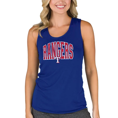 Women's Concepts Sport Royal Texas Rangers Marathon Racerback Tank Top