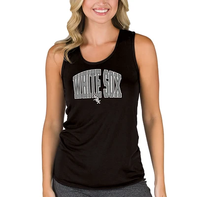 Women's Concepts Sport Black Chicago White Sox Marathon Racerback Tank Top