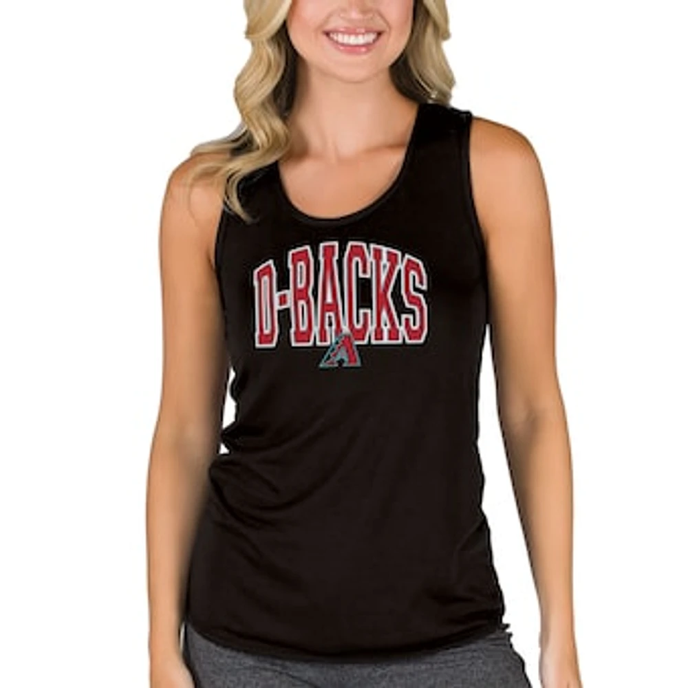 Women's Concepts Sport Black Arizona Diamondbacks Marathon Racerback Tank Top
