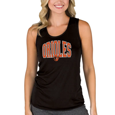 Women's Concepts Sport Black Baltimore Orioles Marathon Racerback Tank Top
