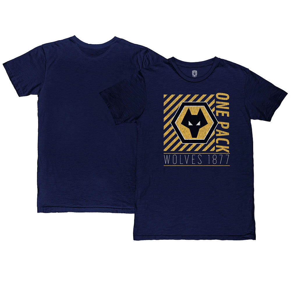 Men's 1863FC Navy Wolverhampton Wanderers Angle Flow T-Shirt