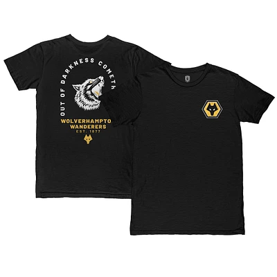Men's 1863FC Black Wolverhampton Wanderers Darkness Cometh Light Arch T-Shirt