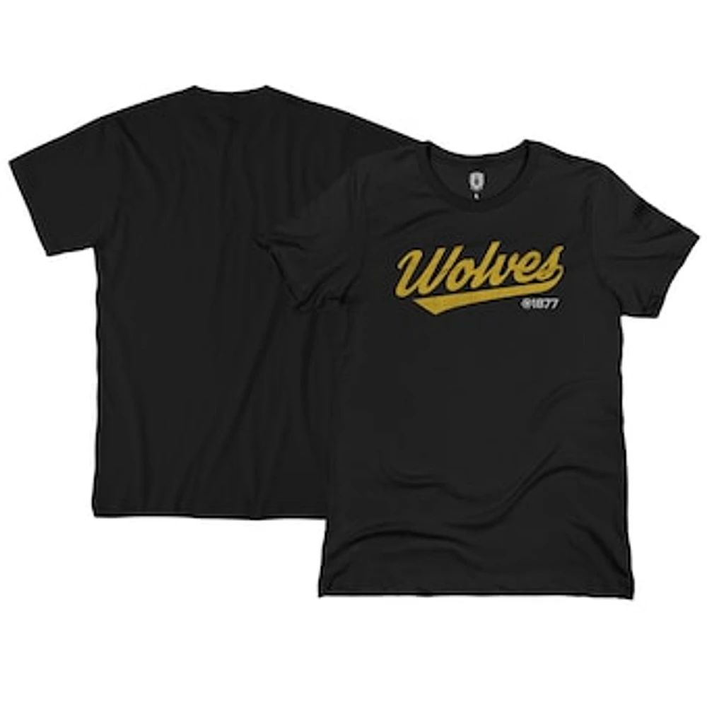 Men's 1863FC Black Wolverhampton Wanderers Script Jersey T-Shirt