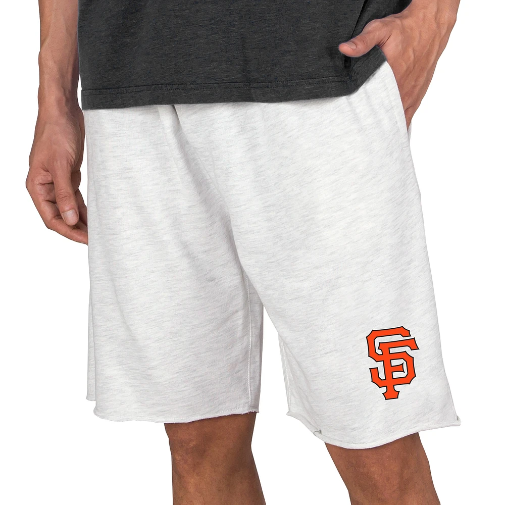 Men's Concepts Sport Oatmeal San Francisco Giants Mainstream Terry Tri-Blend Shorts