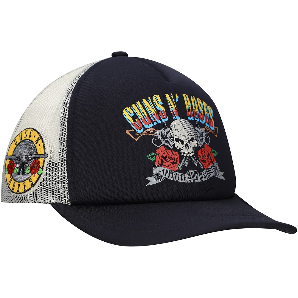 Men's Black Guns N’ Roses Appetite For Destruction Trucker Adjustable Hat