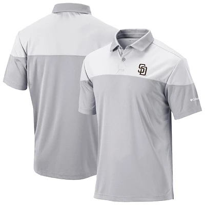 Men's Columbia Gray San Diego Padres Omni-Wick Best Ball Polo