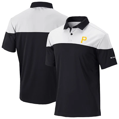 Men's Columbia Black Pittsburgh Pirates Omni-Wick Best Ball Polo