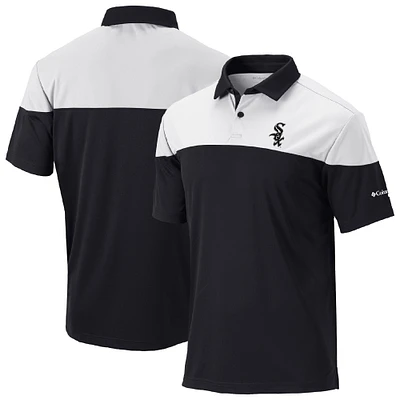 Men's Columbia Black Chicago White Sox Omni-Wick Best Ball Polo