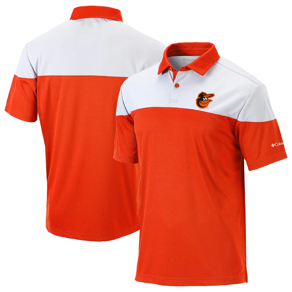 Men's Columbia Orange Baltimore Orioles Omni-Wick Best Ball Polo