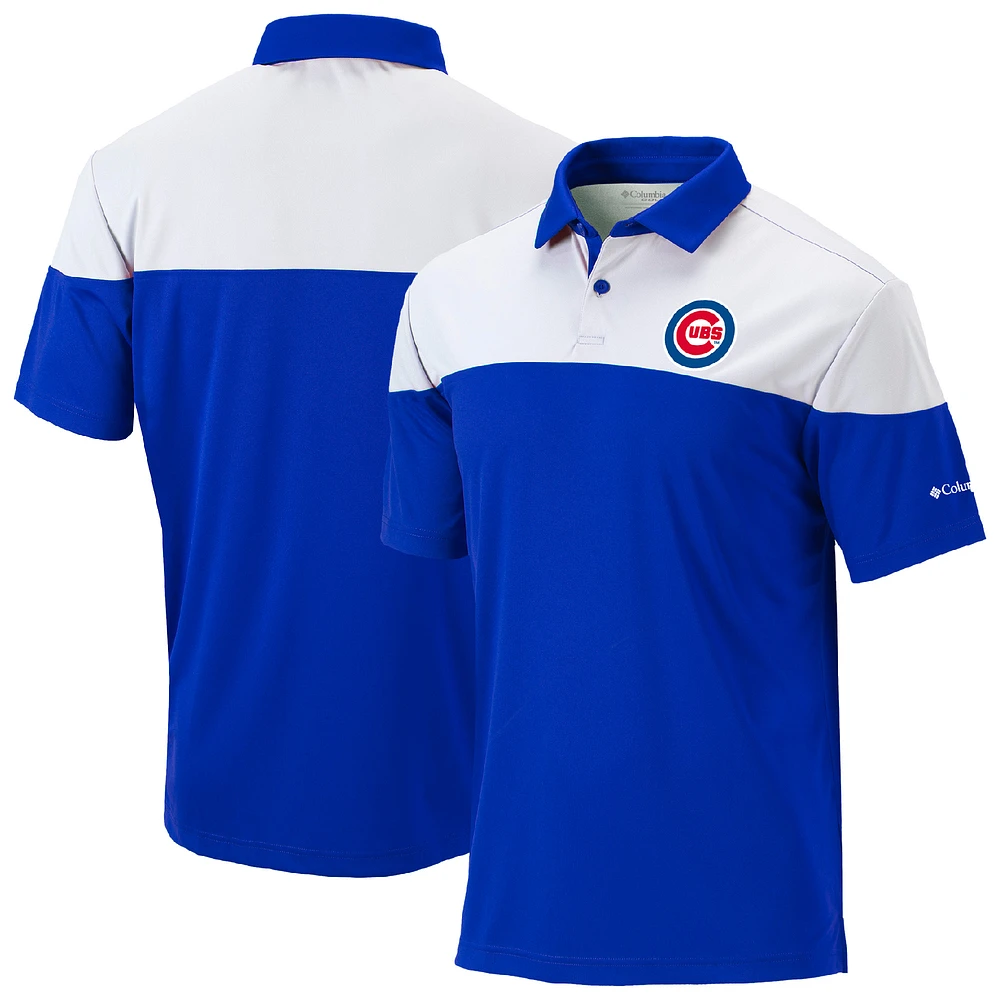 Men's Columbia Royal Chicago Cubs Omni-Wick Best Ball Polo