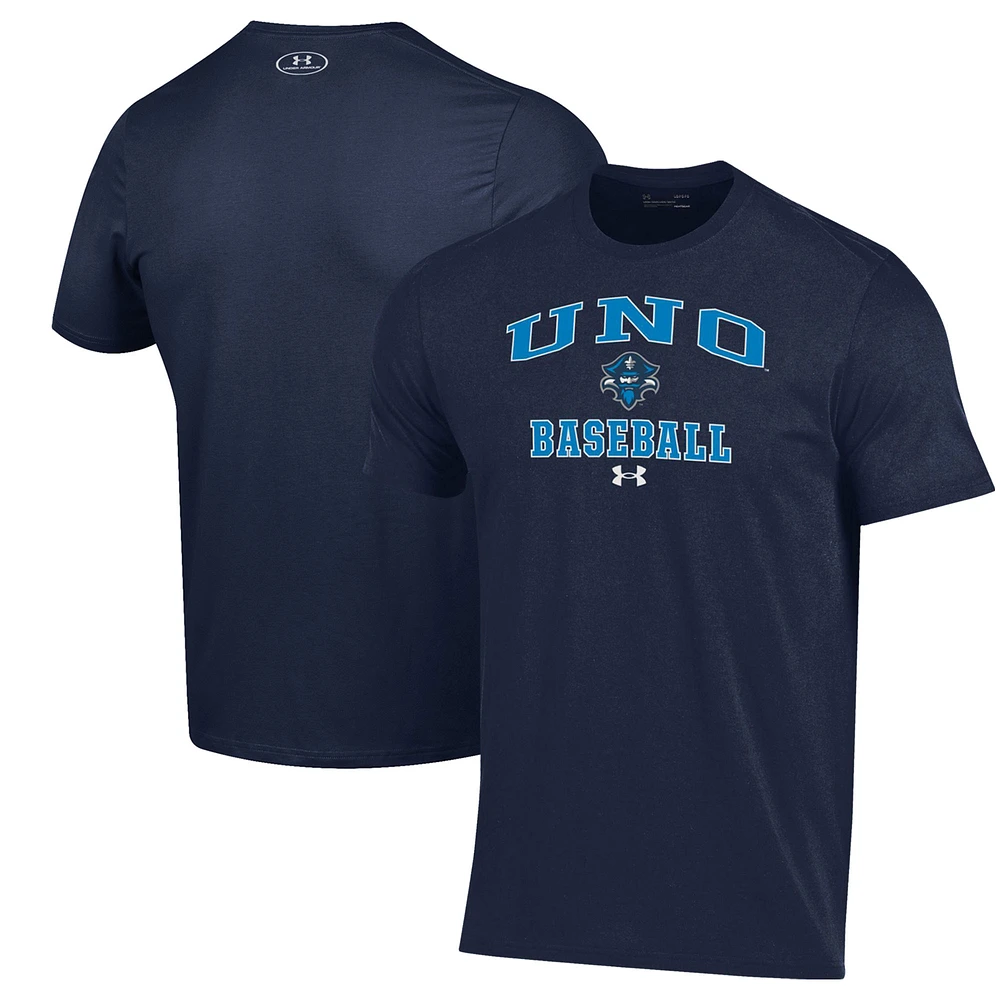 Men's Under Armour Navy New Orleans Privateers Baseball Performance T-Shirt