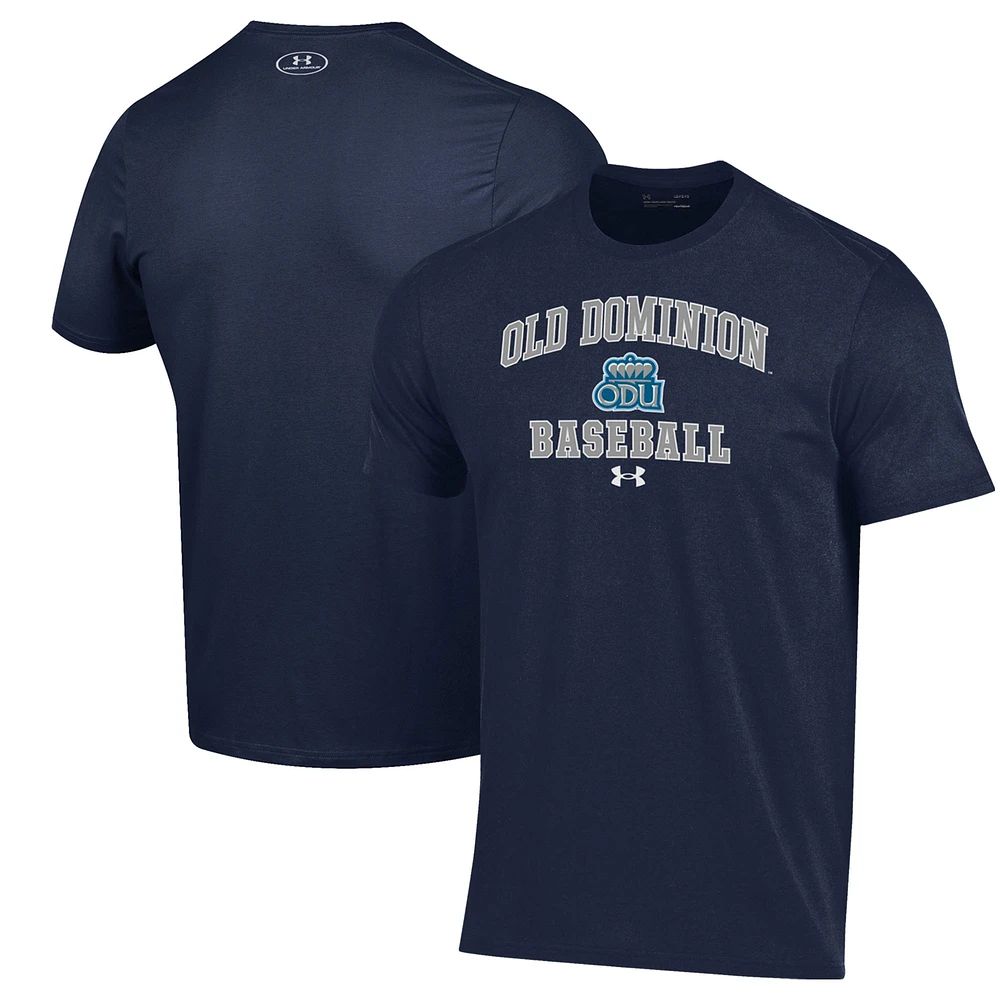 Men's Under Armour Navy Old Dominion Monarchs Baseball Performance T-Shirt