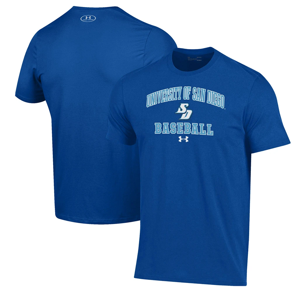 Men's Under Armour Royal San Diego Toreros Baseball Performance T-Shirt