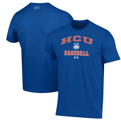 Men's Under Armour Royal Houston Christian Huskies Baseball Performance T-Shirt