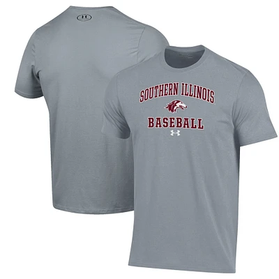 Men's Under Armour Gray Southern Illinois Salukis Baseball Performance T-Shirt