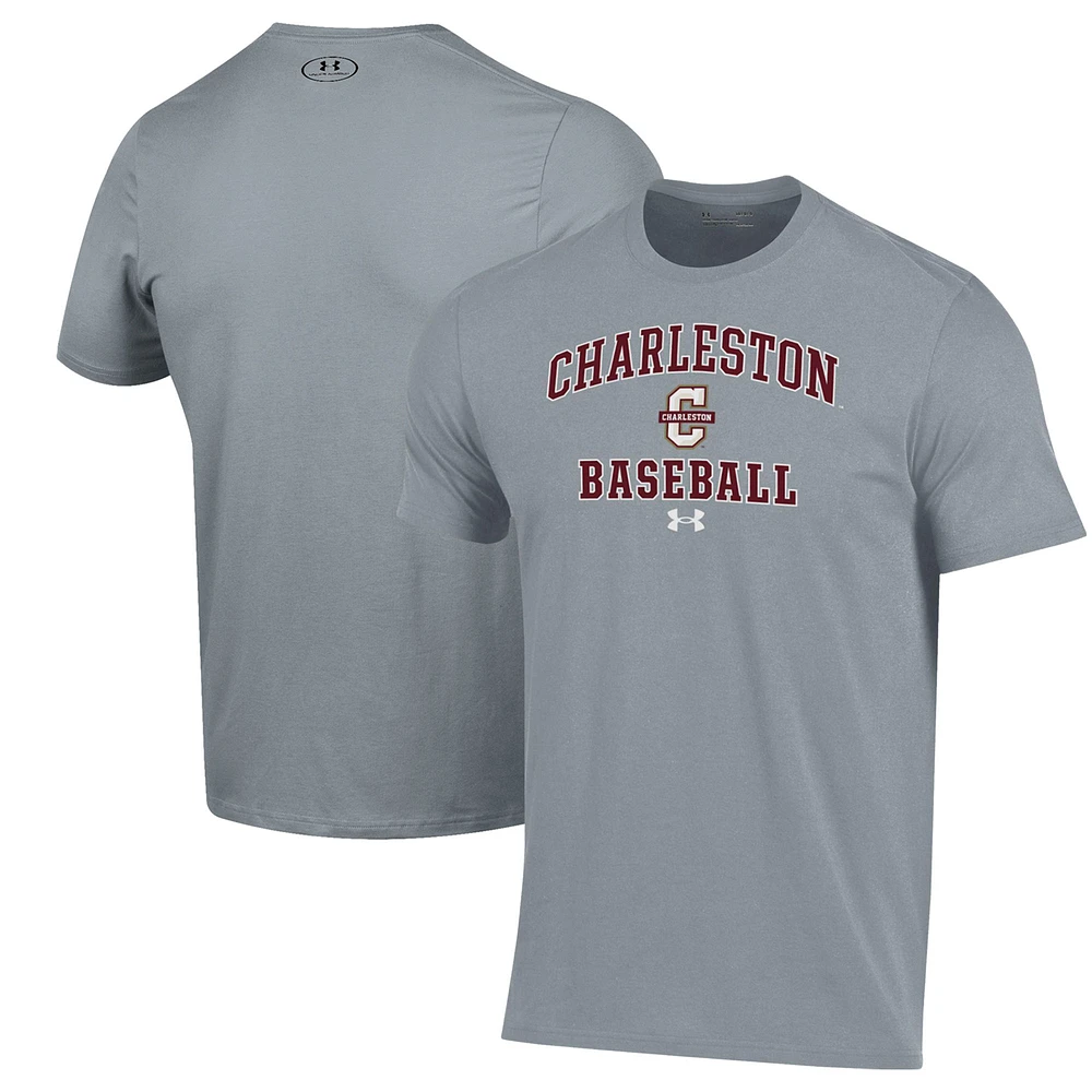 Men's Under Armour Gray Charleston Cougars Baseball Performance T-Shirt