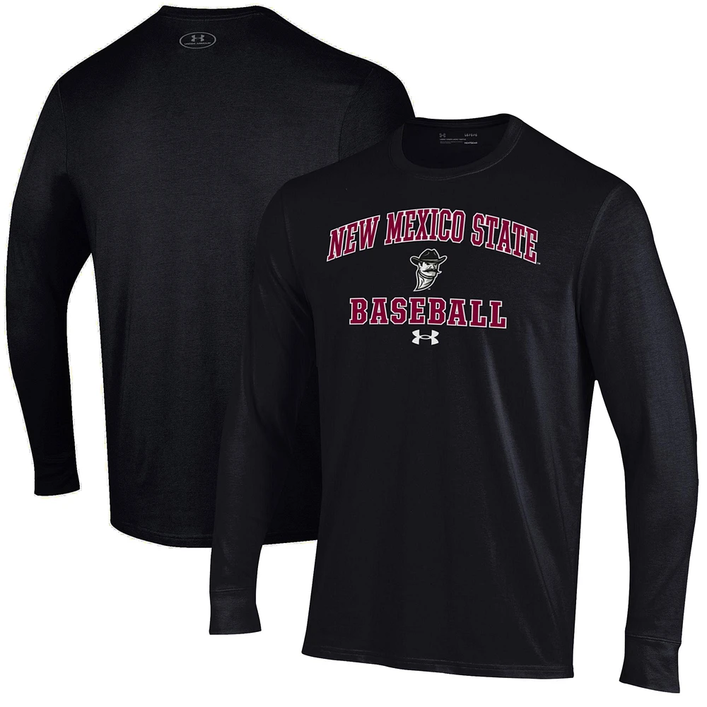 Men's Under Armour New Mexico State Aggies Baseball Performance Long Sleeve T-Shirt