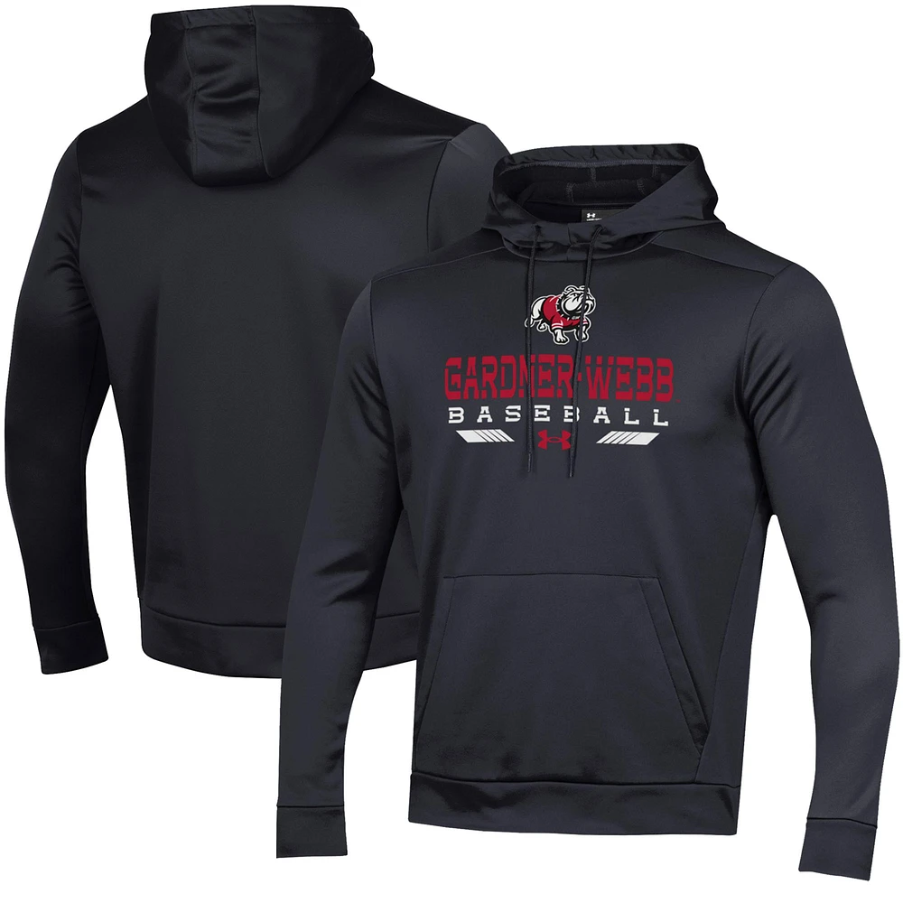 Men's Under Armour Black Gardner-Webb Bulldogs Baseball Pullover Hoodie