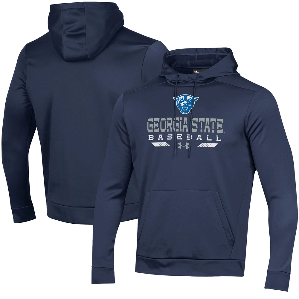 Men's Under Armour Navy Georgia State Panthers Baseball Pullover Hoodie