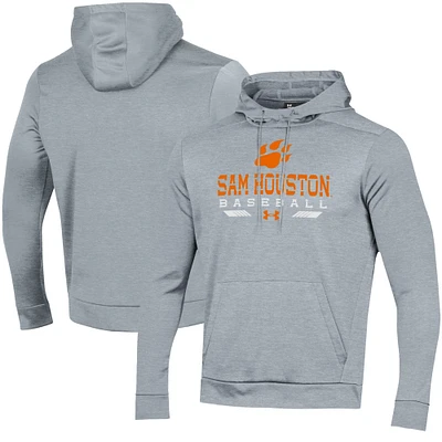 Men's Under Armour Gray Sam Houston State Bearkats Baseball Pullover Hoodie